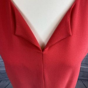 NWOT RW&Co Sleeveless 70s-vibe Coral Midi Dress - M